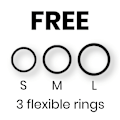 Miniatyrbillede 7 af 9: Cyber ​​Silicock - Strap-On sele med 3 ringe fri