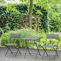 Pikkukuva 3 / 10: Polyrattan Bistro Setti 2 Hengelle Rottinki Puutarhakalusteet Harmaa