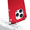 Pikkukuva 6 / 9: Suojakuori iPhone 13 Prolle, taka- ja etukansi + karkaistu lasi, punainen