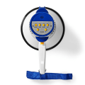 Miniatyrbillede 4 af 9: Megafon | Maksimum rækkevidde: 250 m | Maksimal volumenkontrol: 115 dB | Indbygget mikrofon | Indbygget sirene | Optagefunktion | Blå / Hvid