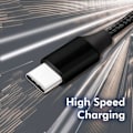 Miniatyrbild 6 av 6: USB-USB-C Ladd/synk-kabel USB 2.0 15W 0,3m Textil