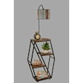 Miniatyrbillede 4 af 5: Gulvlampe Sembol Ceviz Lambader Silindir Renkli Abajurlu