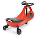 Miniatyrbillede 4 af 9: Vridle bil ride-on legetøj LED hjul røde ECOTOYS