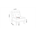 Miniatyrbillede 5 af 6: Wing Chair Fuoco Berjer - Creme