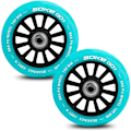 Miniatyrbillede 6 af 6: Turkis hjul til scooter 100 mm, 2-pak