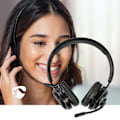 Miniatyrbillede 2 af 9: PC-headset | On-Ear | Stereo | Bluetooth | Fold-Away Mikrofon | Sort