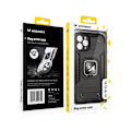 Miniatyrbillede 8 af 9: Pansret cover + magnetisk holder iPhone 13 Pro Max Ring Armor sort