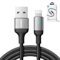 Pikkukuva 4 / 9: Kaapelikaapeli iPhone A10 -sarjan USB:lle - Lightning 2.4A 1.2m musta