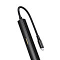 Miniatyrbillede 2 af 7: Lydhovedtelefonforstærkeradapter USB-C til 3,5 mm ministik sort