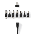 Pikkukuva 5 / 8: AC Yleisvirtalähde | 36 W | 5 - 24 V DC | 1.80 m | 2.4 A - 3.0 A A | 7 plug(s) | Musta