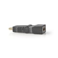 Miniatyrbild 8 av 9: HDMI™ Adapter | HDMI™ Kontakt | HDMI™ Hona | Guldplaterad | Vridning | ABS | Svart | 1 st. | Kuvert