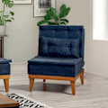 Miniatyrbillede 1 af 6: Wing Chair Fuoco Berjer - Mørkeblå