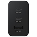 Miniatyrbillede 4 af 7: Netoplader 2x USB-C og 1x USB PPS PD 65W QC 3.0 AFC FCP sort