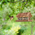 Miniatyrbillede 3 af 9: Fuglefoderautomat med bark