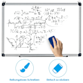 Miniatyrbillede 3 af 5: Whiteboard magnettavle Skrivetavle Wall Board Memo Board med aluminiumsramme (70 x 50 cm)