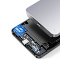 Miniatyrbillede 8 af 9: Lommetaske til 2,5'' SATA 3,0 6Gbps harddisk + USB - USB-C kabel 0,5m grå