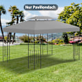 Miniatyrbillede 3 af 10: Erstatningstag Lysthustag Til Havepavillon, Polyester, 3X4M, Lysegrå