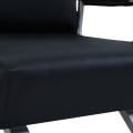Miniatyrbillede 10 af 10: Sovestol, 2-I-1 Sovesofa, Klapstol Med Justerbart Ryglæn, Hynde, Gæsteseng Kan Holde Op Til 120 Kg, Sort