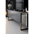 Miniatyrbillede 4 af 9: TV Unit Gold Line - antracit, sort
