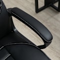 Miniatyrbillede 9 af 10: Massagestol Drejestol Højdejusterbar Ergonomisk Gaming Stol Computerstol 6 Vibrationspunkter Hør Føles Justerbar Sort
