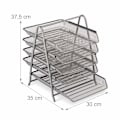 Miniatyrbillede 4 af 8: Dokumentrum i metal med 5 rum
