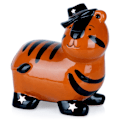 Miniatyrbillede 1 af 6: Keramisk sparegris tiger