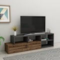 Miniatyrbillede 1 af 7: TV Stand Duru - Lys valnød, antracit
