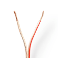 Pikkukuva 1 / 2: Kaiutinkaapeli | 2x 2.50 mm² | CCA | 100.0 m | Pyöreä | PVC | Läpikuultava | Kääre