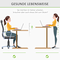 Pikkukuva 8 / 10: Computer Desk Sähköpöytä, Seisomapöytä, Korkeussäädettävä, Pöydän Runko Moottorilla, Metalli, Luonnollinen+Valkoinen