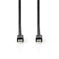 Pikkukuva 3 / 5: Mini DisplayPort kaapeli | DisplayPort 1.4 | Mini DisplayPort Uros | Mini DisplayPort Uros | 48 Gbps | Niklattu | 2.00 m | Pyöreä | PVC | Musta | Blis