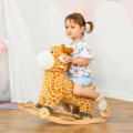 Pikkukuva 2 / 10: 2-In-1 Keinuhevonen Pyörät Keltainen Pehmo Cabriolet 63X38X63Cm