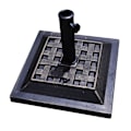 Miniatyrbillede 2 af 5: Parasolstativ markedsparaplystativ parasolfod altan parasolstativ firkantet
