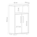 Miniatyrbillede 5 af 5: Multi Purpose Cabinet Moon - Safir Eg, Hvid
