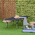 Miniatyrbillede 3 af 10: Campingseng, Foldbar Feltseng I Aluminium Med Bæretaske, Højdejusterbar, Sort, 190X65X38Cm, Op Til 150 Kg