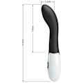 Miniatyrbillede 8 af 11: Pretty Love - Bishop G-Spot Vibrator 30 Modes Sort