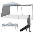 Pikkukuva 1 / 5: 3x3m Instant Pop Up -katosteltta markiisilla ulkona aurinkovarjo harmaa