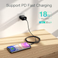 Miniatyrbillede 3 af 9: Kabel til iPhone MFi USB-C - Lightning 480Mb/s 3A 2m sort