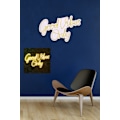 Miniatyrbillede 4 af 7: Dekorativ plast LED-belysning Good Vibes Only 2 - Gul