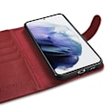 Pikkukuva 2 / 9: Nahkainen lompakkokotelo Galaxy S22+:lle, viininpunainen