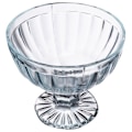 Miniatyrbillede 3 af 9: Tre elegante dessertskåle i glas, tåler opvaskemaskine