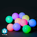 Pikkukuva 1 / 9: SmartLife Jouluvalot | Partylight | Wi-Fi | RGB | 10 LED's | 9.00 m | Android™ / IOS | Polttimon halkaisija: 50 mm