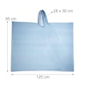 Pikkukuva 4 / 8: Kertakäyttöinen ponchosetti 10 kpl Blue one size