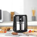 Pikkukuva 2 / 10: Kuumailmakeitin 4L Airfryer 12 ohjelmalla, 60 min ajastin, tarttumaton pinnoitettu kori, 1300W rasvakeitin ilman öljyä, ylikuumenemissuojalla, LED-kos