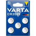 Miniatyrbillede 1 af 3: CR2025 3V Lithium Knapcelle batteri 5-pak