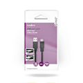Pikkukuva 3 / 3: USB kaapeli | USB 2.0 | USB-A Uros | USB Micro-B Uros | 480 Mbps | Niklattu | 3.00 m | Pyöreä | PVC | Musta | Laatikko