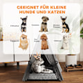 Miniatyrbillede 5 af 10: Tipitelt til kæledyr, kattetelt med aftagelige og vaskbare hynder, kattehus med skridsikker bund, legebold, til katte under 5 kg, minihunde, 60 x 60 x