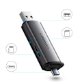 Miniatyrbild 7 av 7: Universal micro SD-kortläsare för USB 3.0 och USB-C 3.0, grå