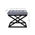 Miniatyrbillede 2 af 2: Puf Capraz - Sort, Grå v2