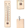 Miniatyrbild 1 av 11: Klassisk termometer för inomhus och utomhus i MDF-skiva