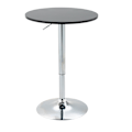Miniatyrbillede 1 af 10: Round Bar Bord Højde Justerbart Roterende Bord Stål Sort Ø61X70-97Cm